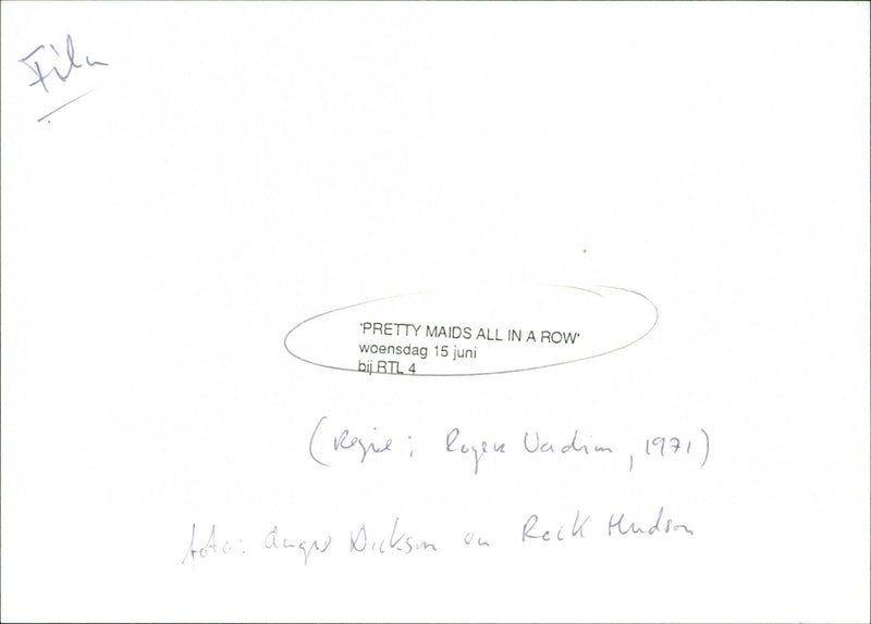 Angie Dickinson and Rock Hudson - Pretty Maids All in a Row - Vintage Photograph