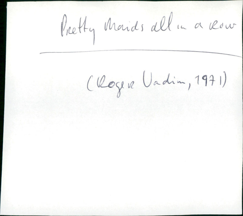 Pretty Maids All in a Row - Vintage Photograph