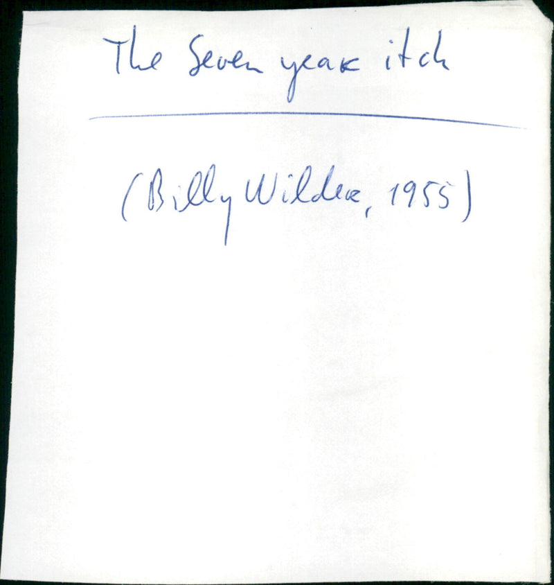 The Seven Year Itch - Vintage Photograph