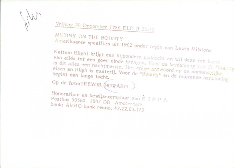 Mutiny on the Bounty - Vintage Photograph