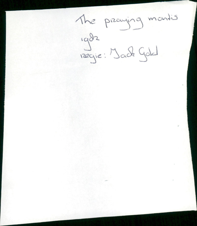 The Praying Mantis - Vintage Photograph