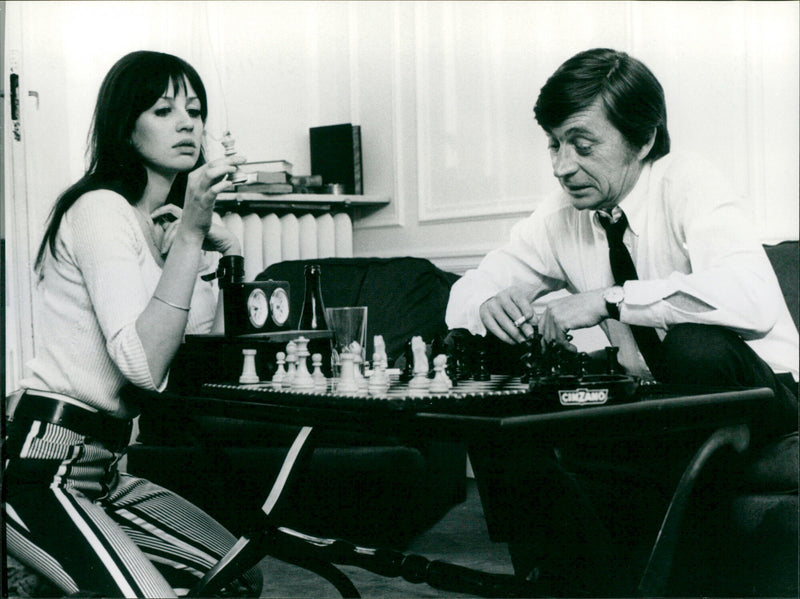 Juliet Berto and Jacques Doniol-Valcroze - Vintage Photograph