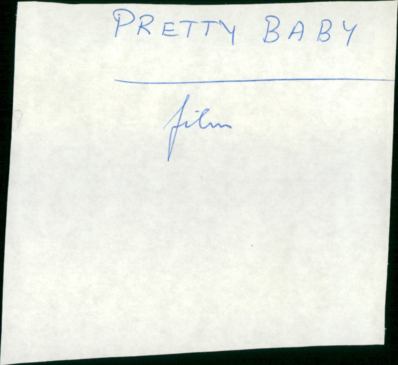 Pretty Baby - Vintage Photograph