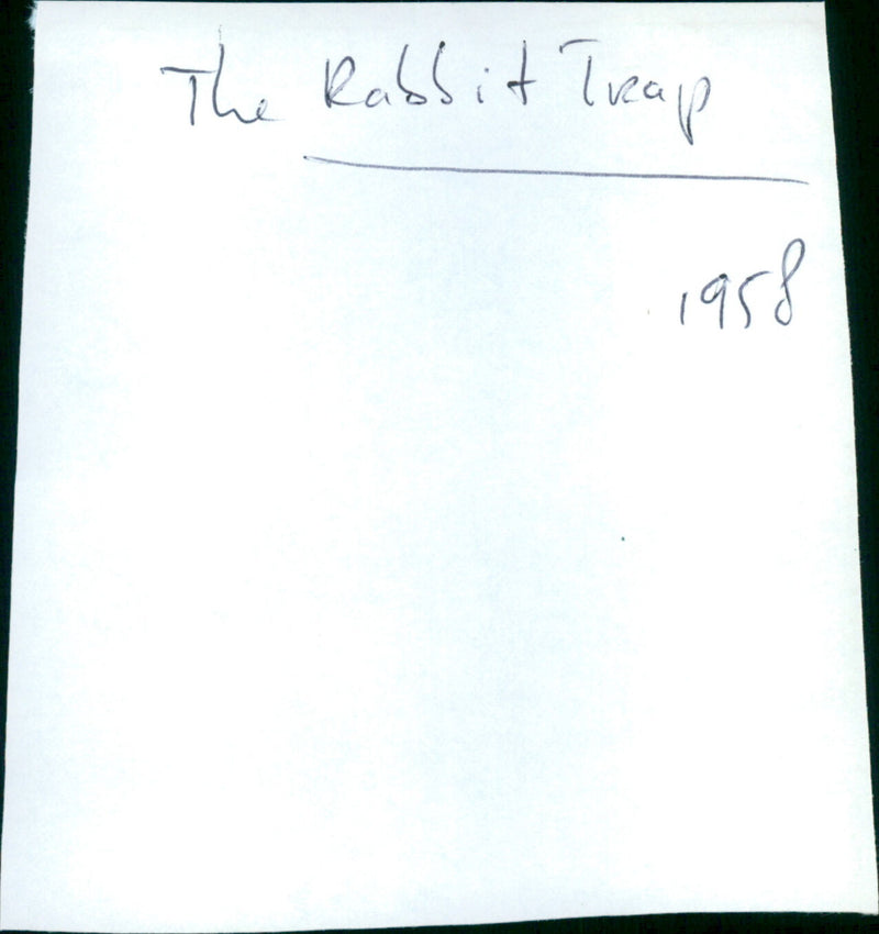 The Rabbit Trap - Vintage Photograph