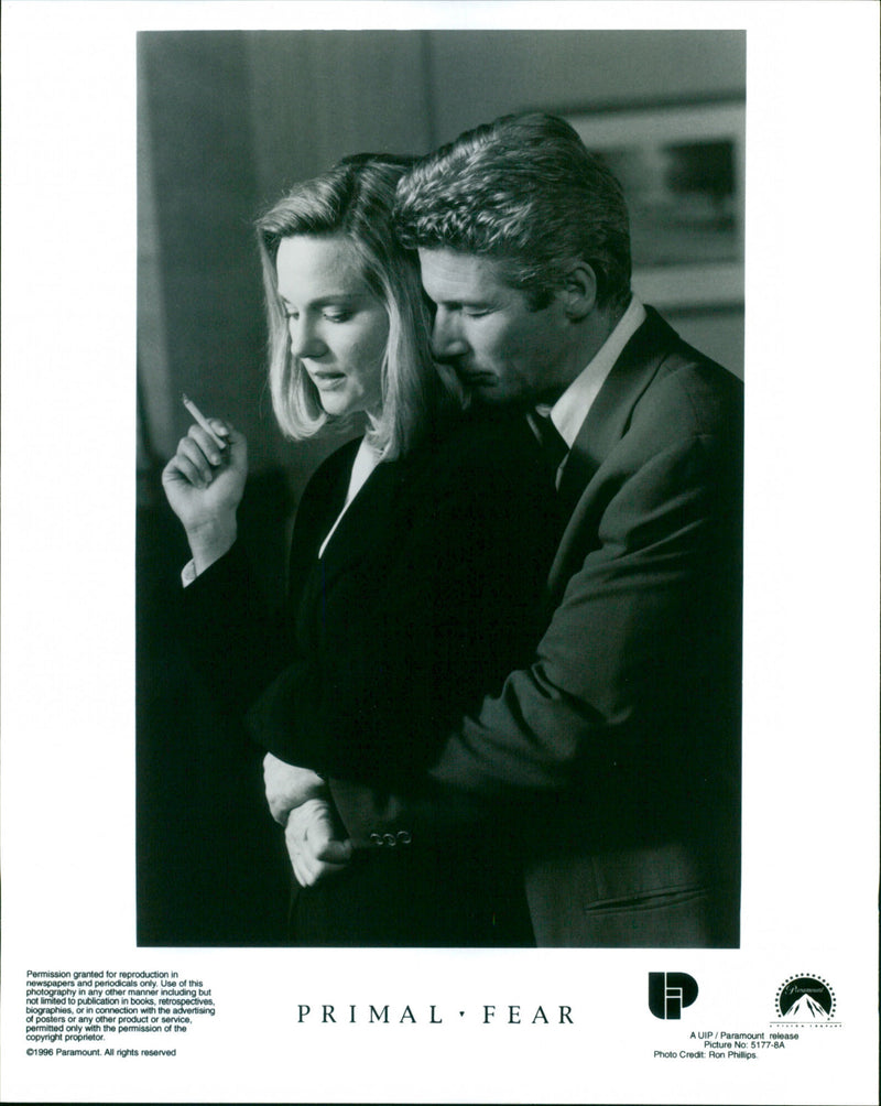 Richard Gere and Laura Linney - Primal Fear - Vintage Photograph