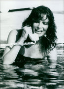 Actress in movie scene - Vintage Photograph