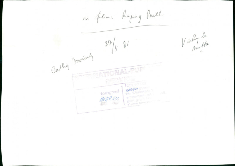 Raging Bull - Vintage Photograph