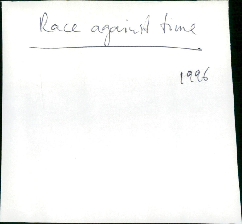 Race Against Time - Vintage Photograph