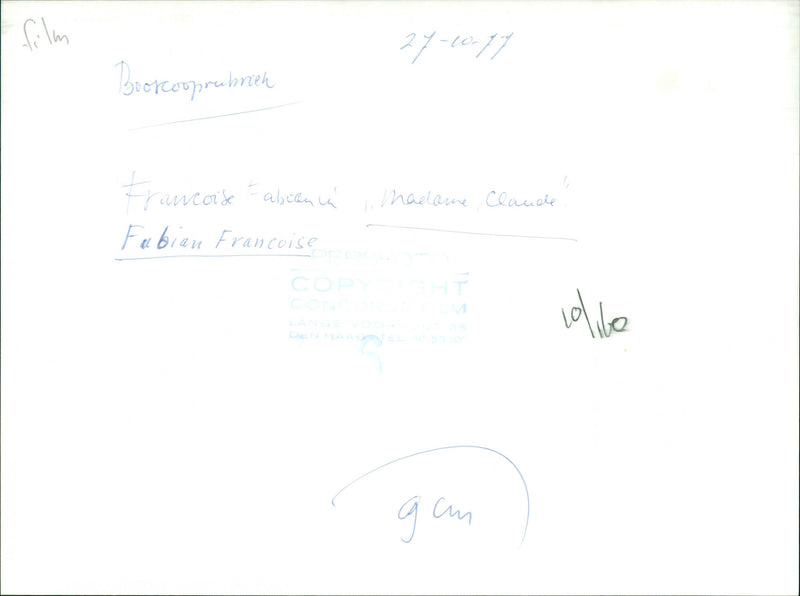 Movie: Madam Claude - Vintage Photograph