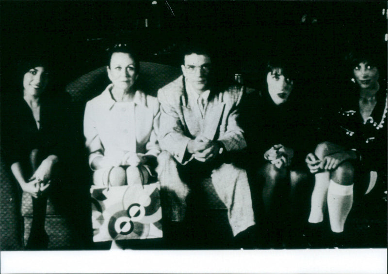 Carmen Maura, Julieta Serrano, Antonio Banderas, Rossy de Palma and Maria Barranco - Vintage Photograph