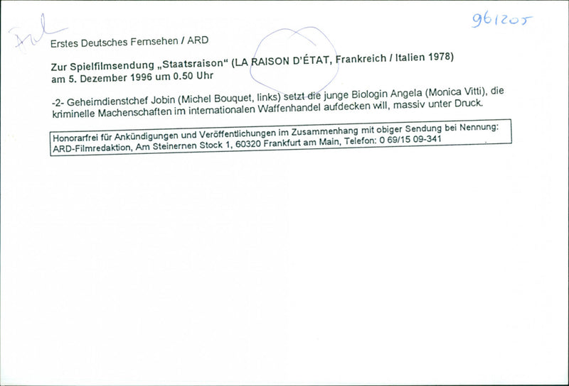 La raison d'état (State Reasons) - Vintage Photograph