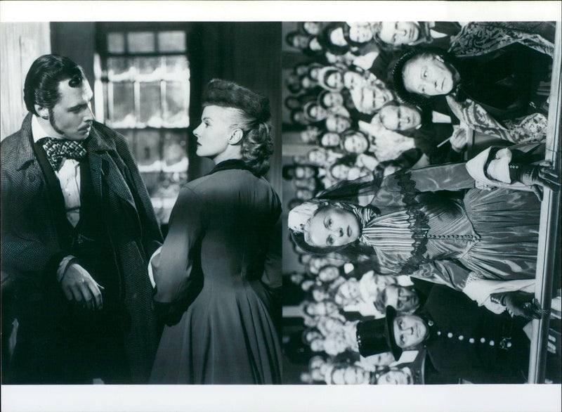 Ivan Desny and Ann Todd in a scene from the 1949/50 British film "Madeleine". - Vintage Photograph