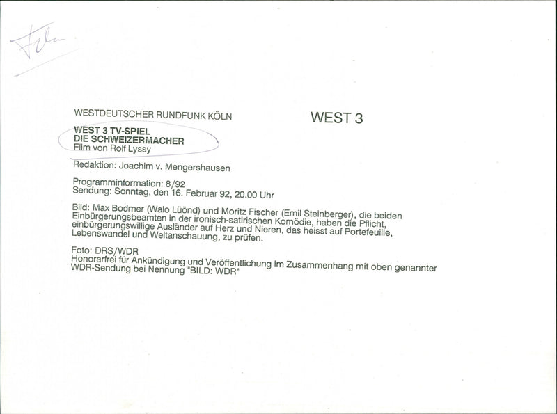 Die Schweizermacher - Vintage Photograph