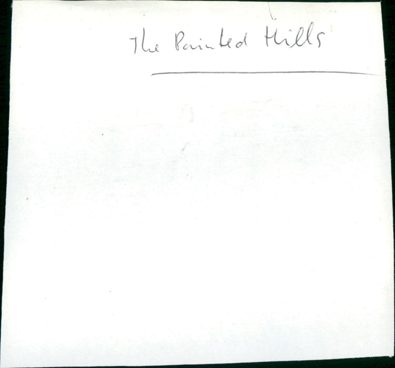 The Painted Hills - Vintage Photograph