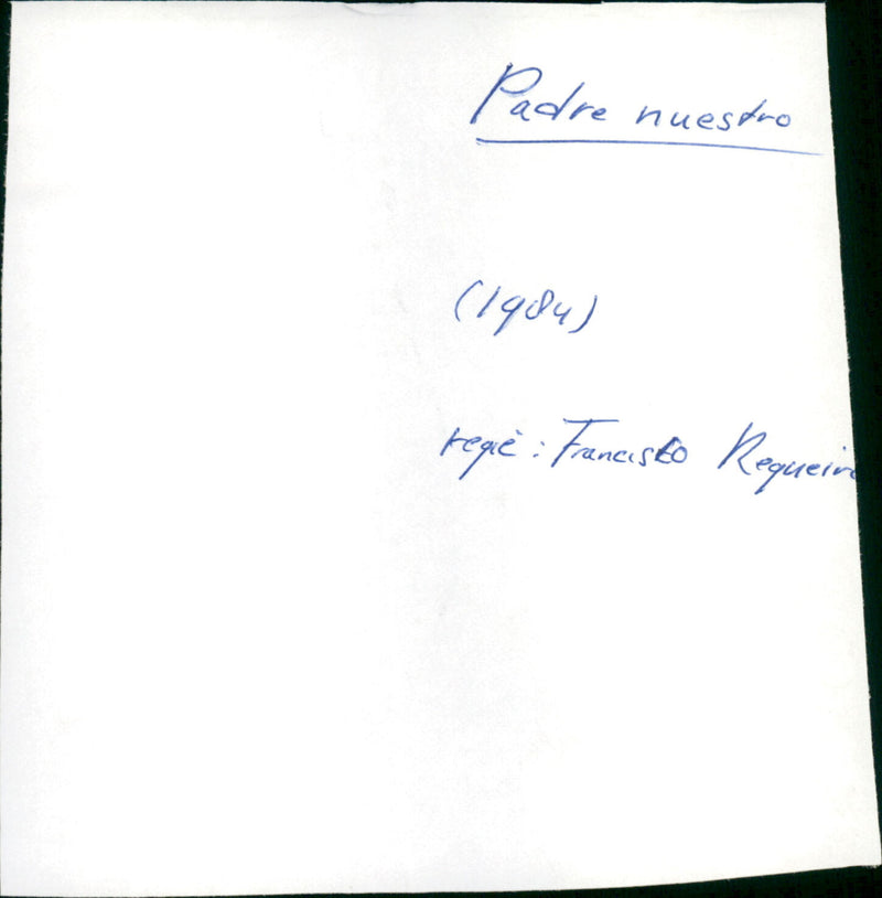 Padre nuestro - Vintage Photograph