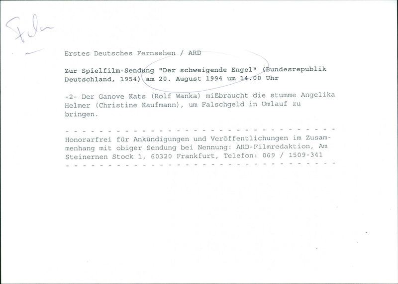 Der schweigende Engel - Vintage Photograph