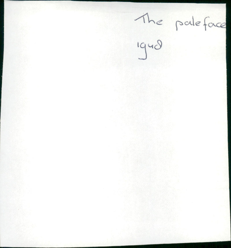 The Paleface - Vintage Photograph