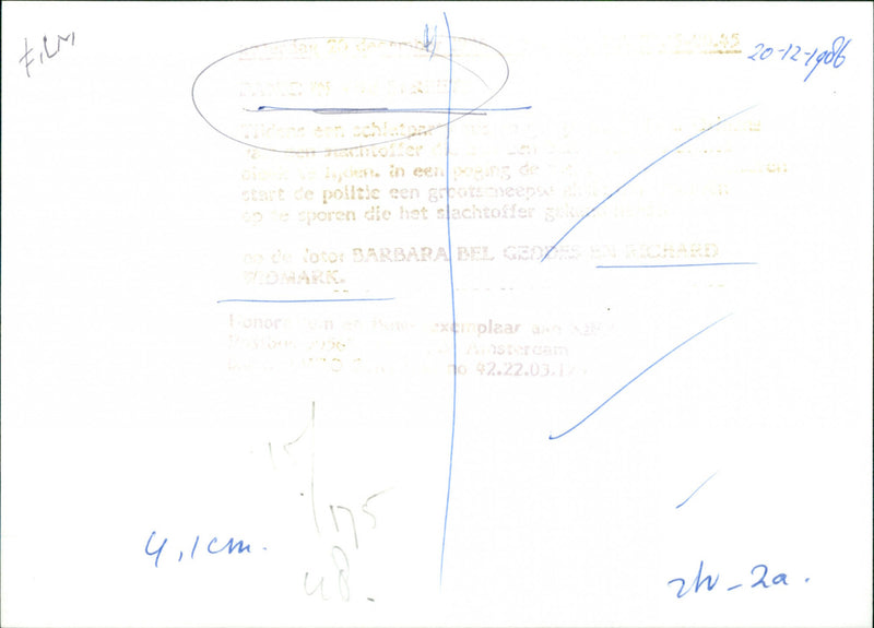 Barbara Bel Geddes and Richard Widmark - Panic in the Streets - Vintage Photograph