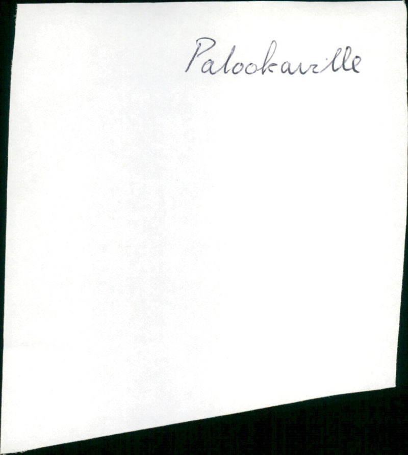 Palookaville - Vintage Photograph