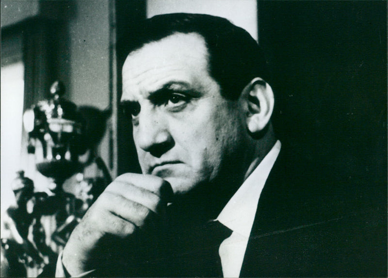 Lino Ventura - Un papillon sur l'épaule - Vintage Photograph