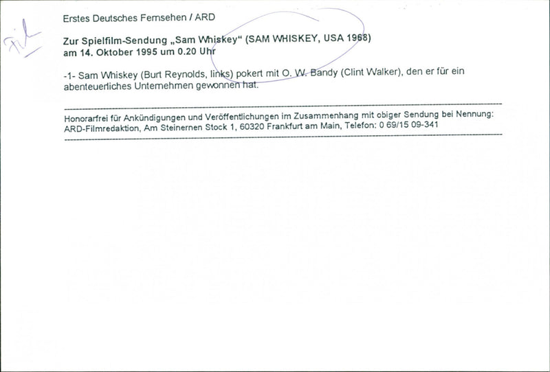 Sam Whiskey - Vintage Photograph