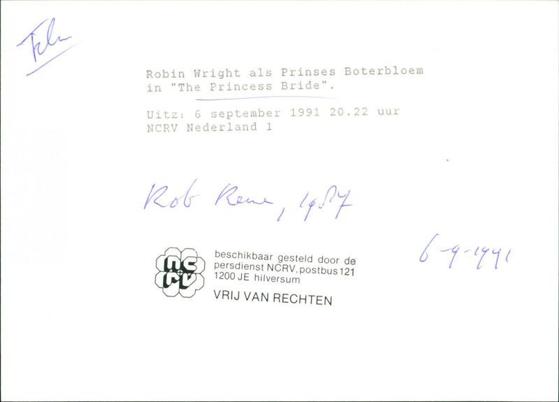 Robin Wright - The Princess Bride - Vintage Photograph