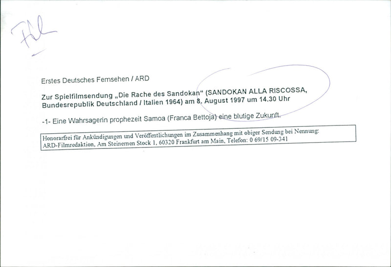 Sandokan Alla Riscossa - Vintage Photograph