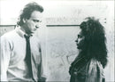 James Belushi and Kelly Minter - The Principal - Vintage Photograph