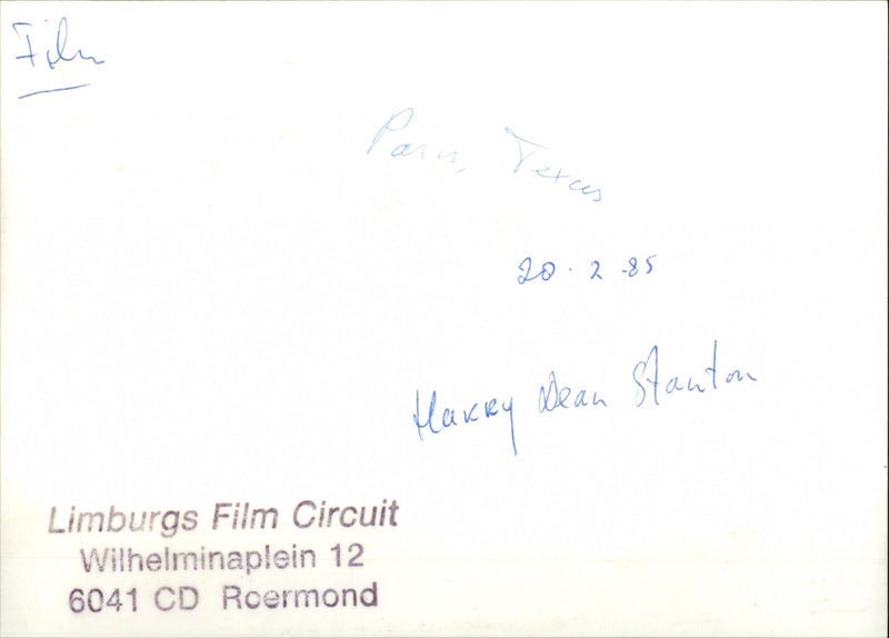 Harry Dean Stanton - Vintage Photograph