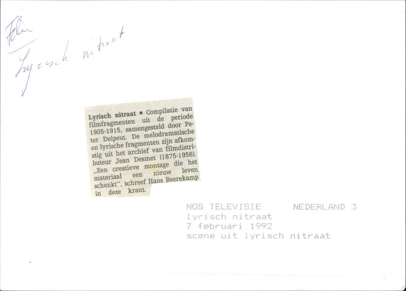 Lyrisch nitraat - Vintage Photograph