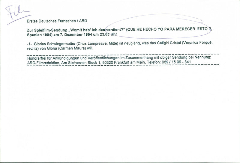 ¿Qué he hecho yo para merecer esto! - Vintage Photograph