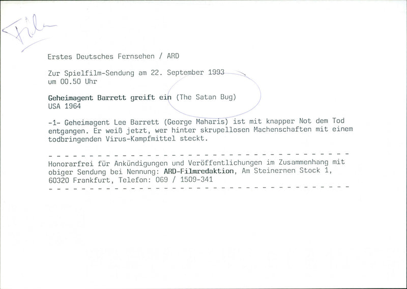 The Satan Bug - Vintage Photograph