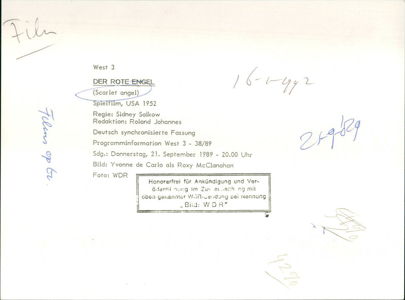 Scarlet Angel - Vintage Photograph