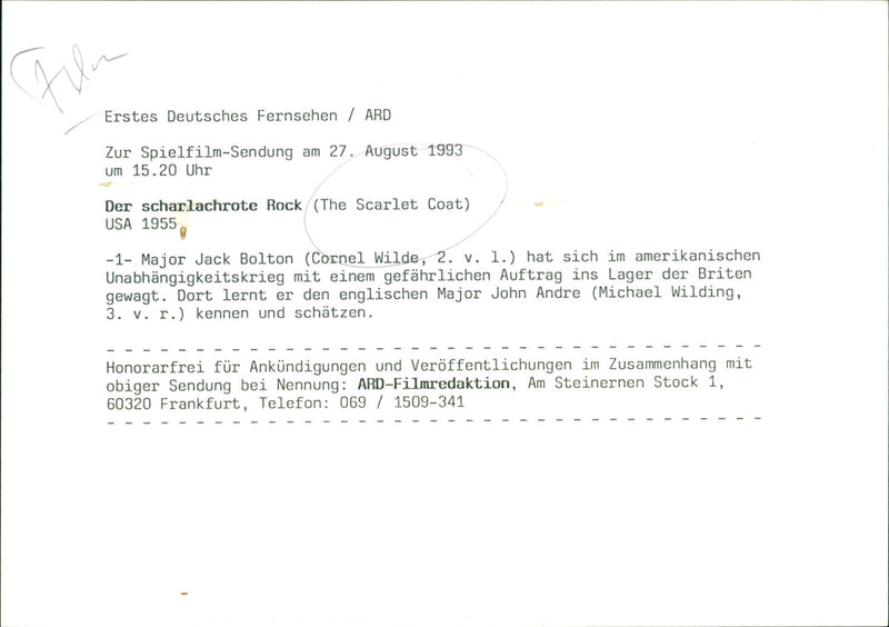 The Scarlet Coat - Vintage Photograph