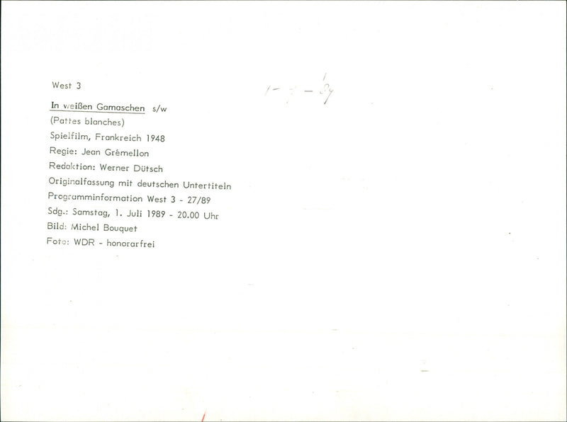 Pattes Blanches - Vintage Photograph