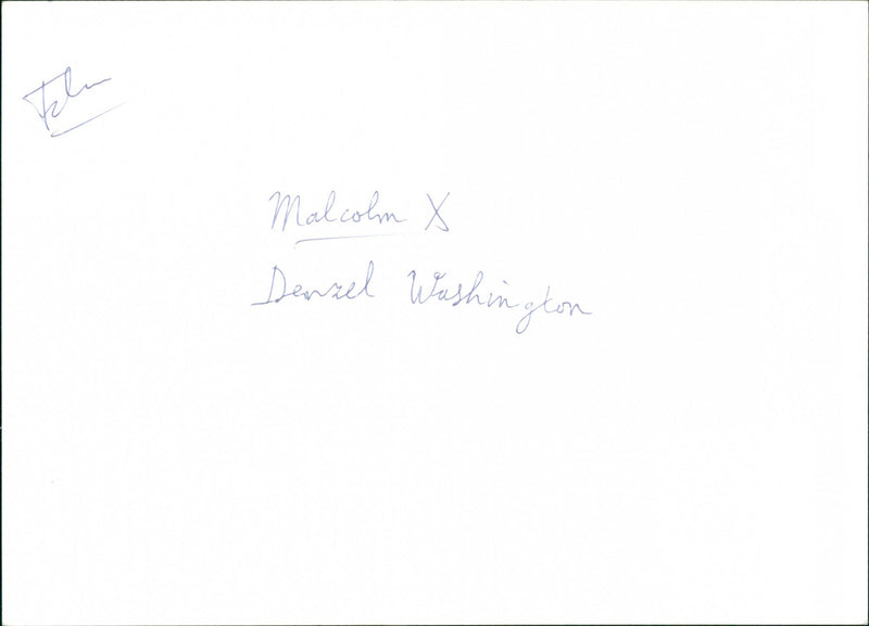 Denzel Washington in the movie Malcolm X. - Vintage Photograph