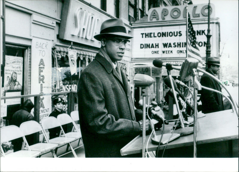 Denzel Washington in the movie Malcolm X. - Vintage Photograph