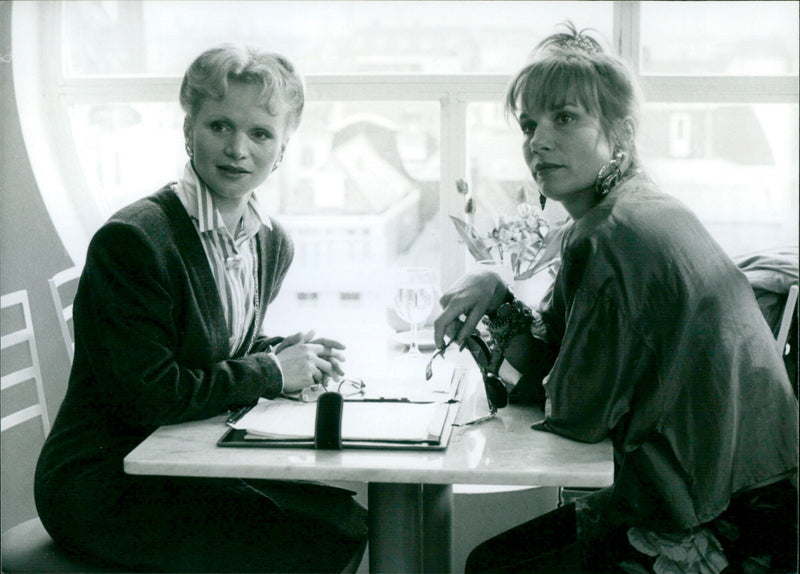 Monique van der Ven and Fenée Soutendijk star in the film 'A Month Later' - Vintage Photograph