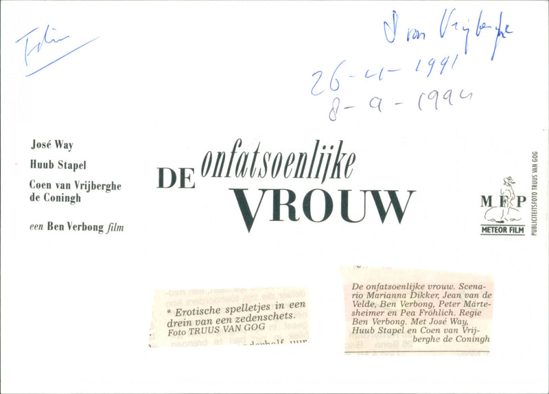 De onfatsoenlijke vrouw - Vintage Photograph