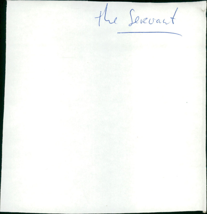 The Servant - Vintage Photograph