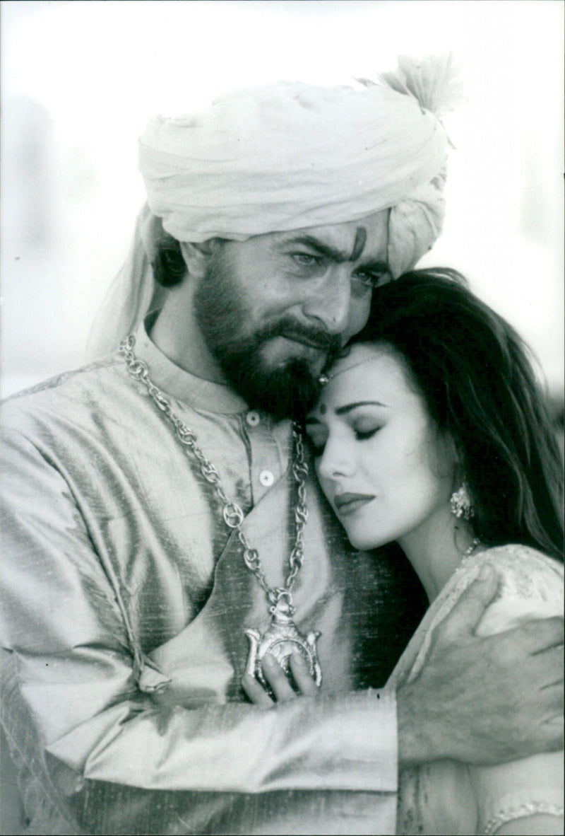 Kabir Bedi and Hunter Tylo - Vintage Photograph