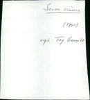 Seven Sinners - Vintage Photograph