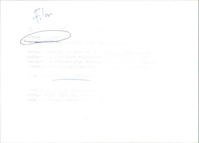 Perfect Friday - Vintage Photograph