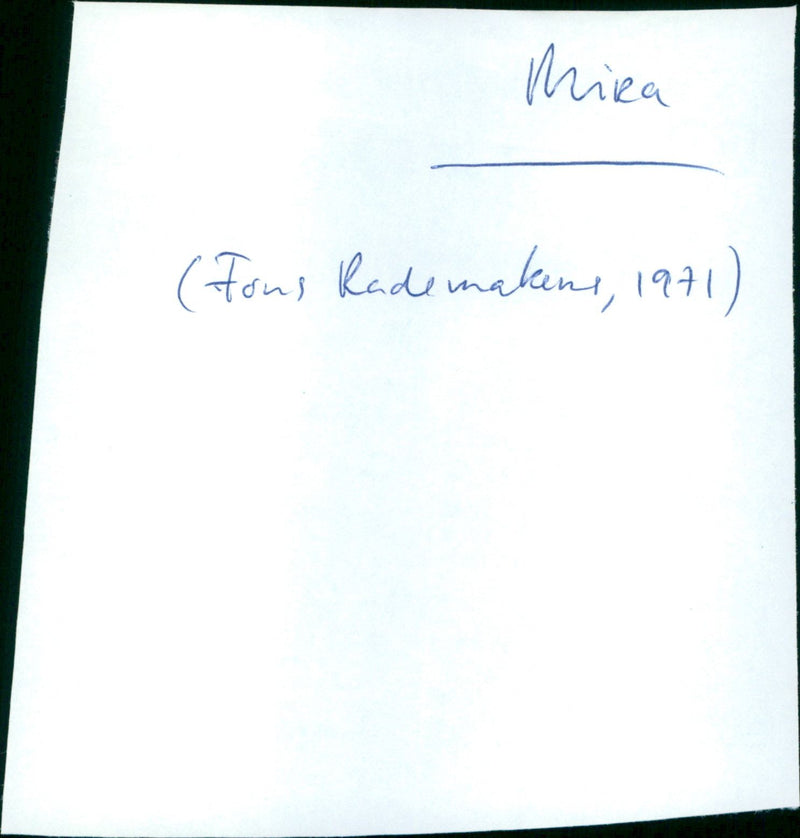 Mira - Vintage Photograph