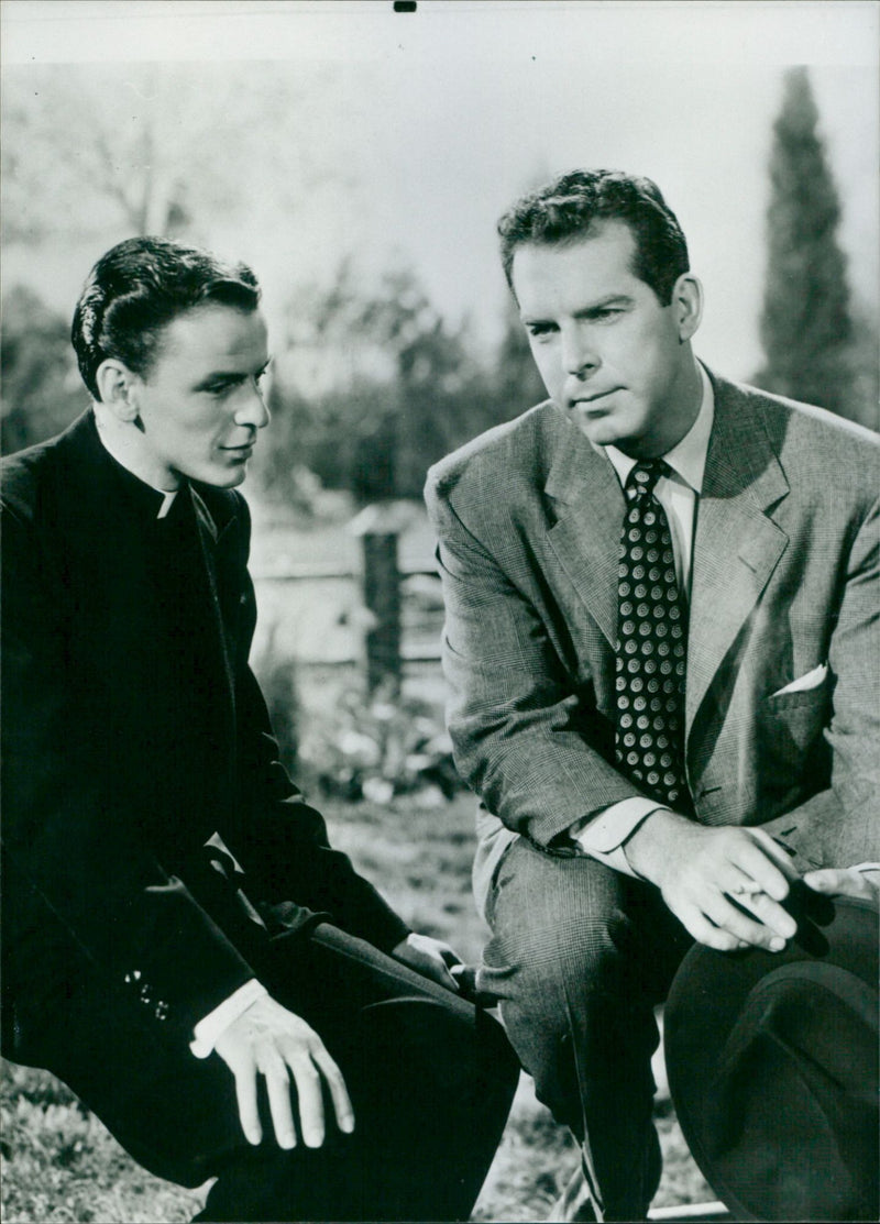 Frank Sinatra and Fred MacMurray - The Miracle of the Bells - Vintage Photograph