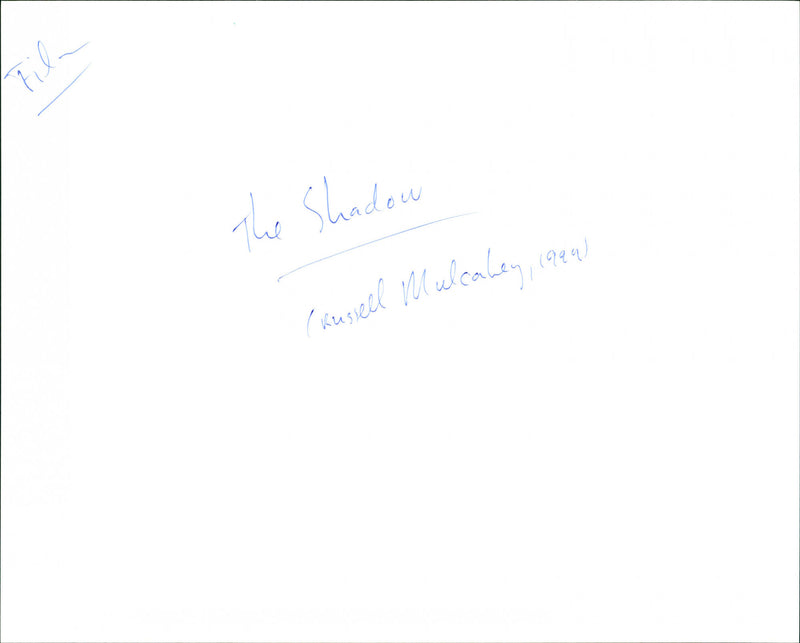 The Shadow - Vintage Photograph