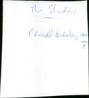 The Shadow - Vintage Photograph