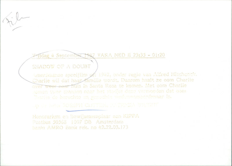 Shadow of a Doubt - Vintage Photograph