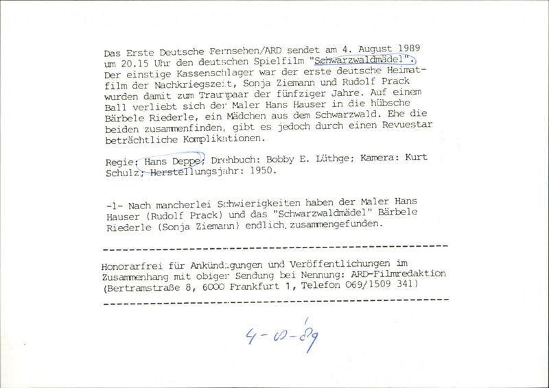 Schwarzwaldmädel - Vintage Photograph