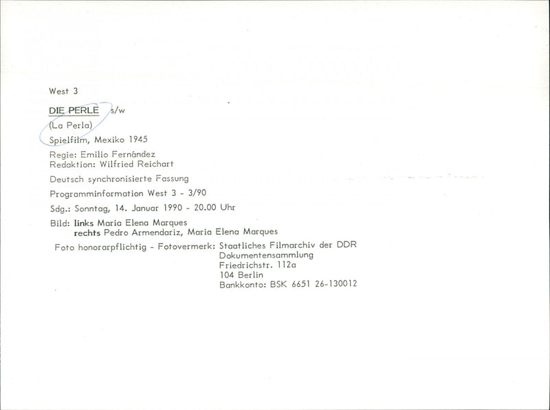 La perla (The Pearl) - Vintage Photograph